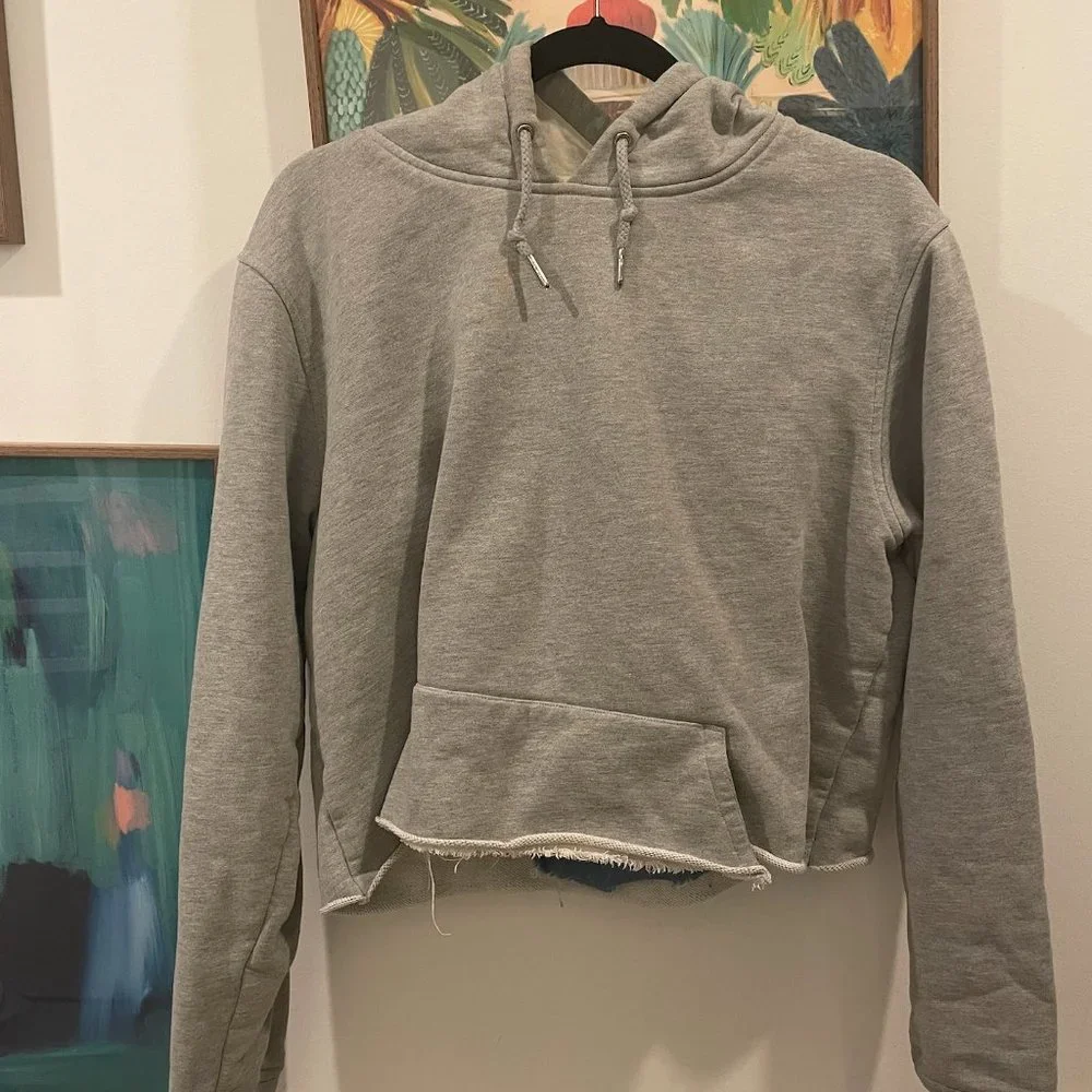 Aime Leon Dore Cropped Lined Sweatshirt - Picture 1 of 7